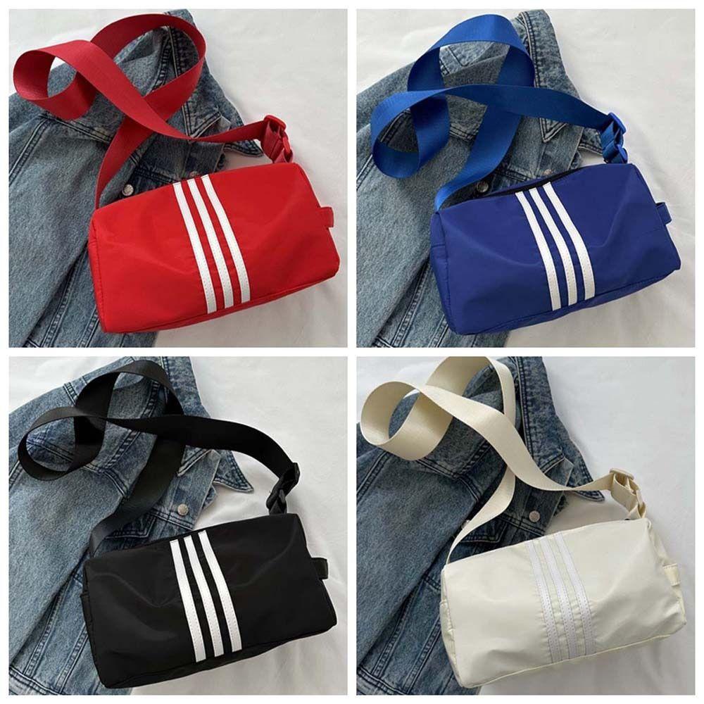Shanhai Túi Đeo Chéo nylon Màu Trơn Phong Cách Thể Thao Đơn Giản y2k Cho Nam / Nữ