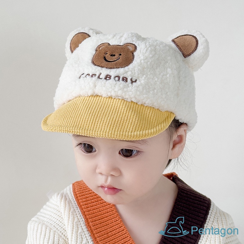 Mũ Lưỡi Trai Da Cừu Mềm Mại Giữ Ấm Mùa Đông Dành Cho Trẻ Em