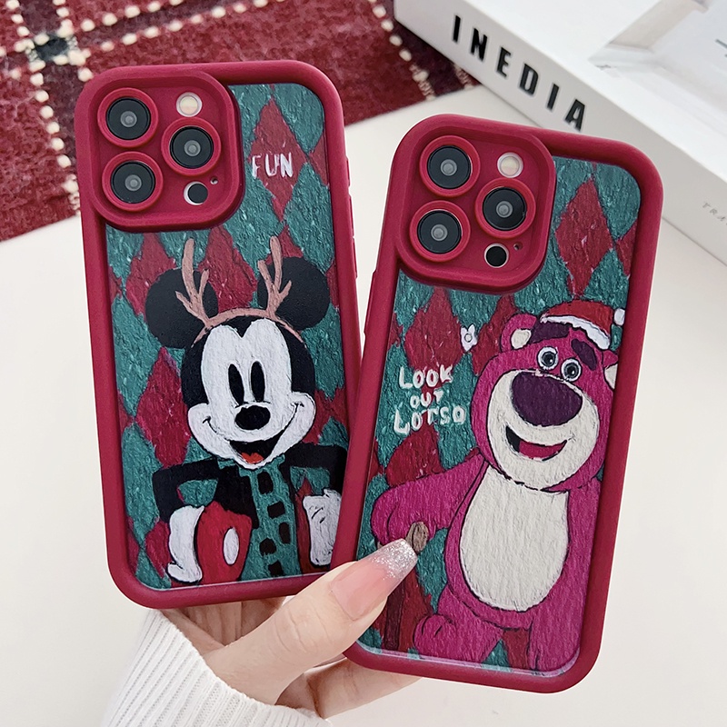 Ốp Điện Thoại Họa Tiết Giáng Sinh Cho iphone 15 pro max 15 pro 15 14 13 12 11 pro max xr ix 78plus