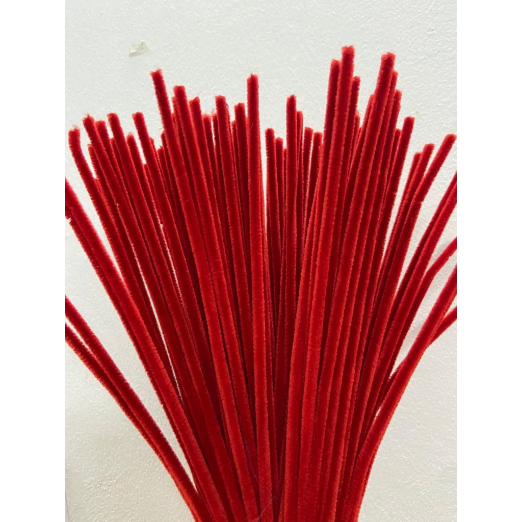 Set 100 Dây kẽm nhung màu pastel làm đồ trang trí handmade, Dây kẽm lông làm đồ chơi thủ công cho bé