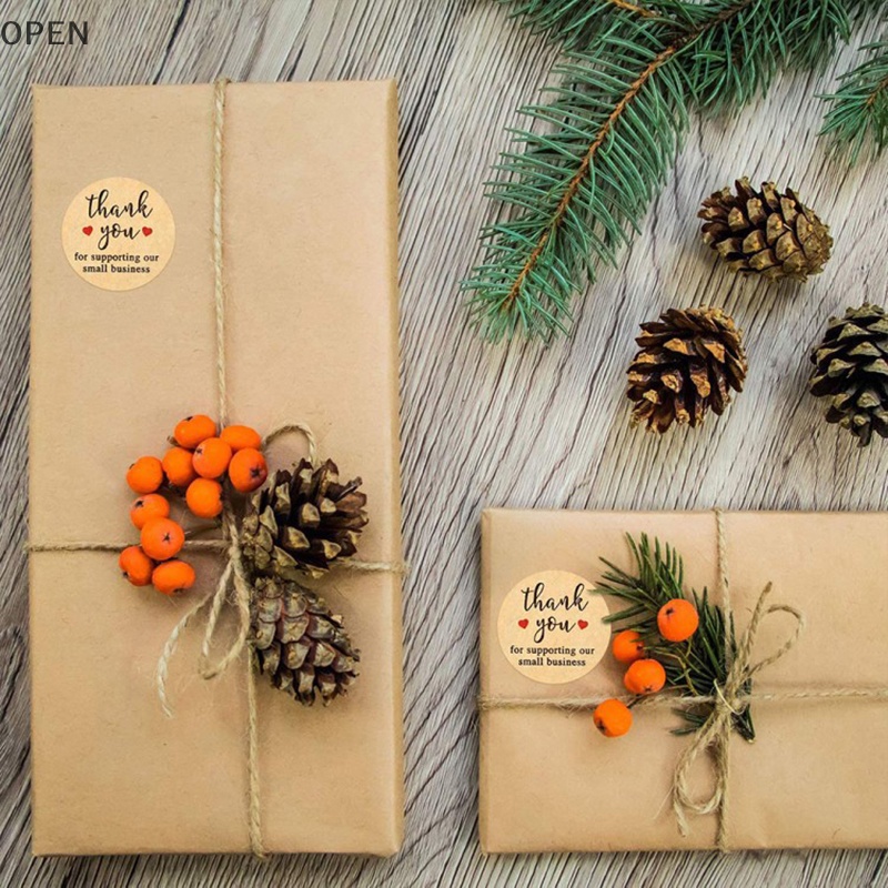 Bộ 500 Miếng Dán Hình Tròn In Chữ thank you Độc Đáo Trang Trí Sổ Tay / Quà Cưới vn