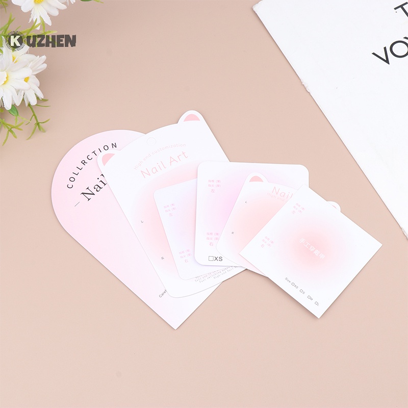 Set 10 Thẻ Trưng Bày Mẫu Móng Tay Giả Trưng Bày
