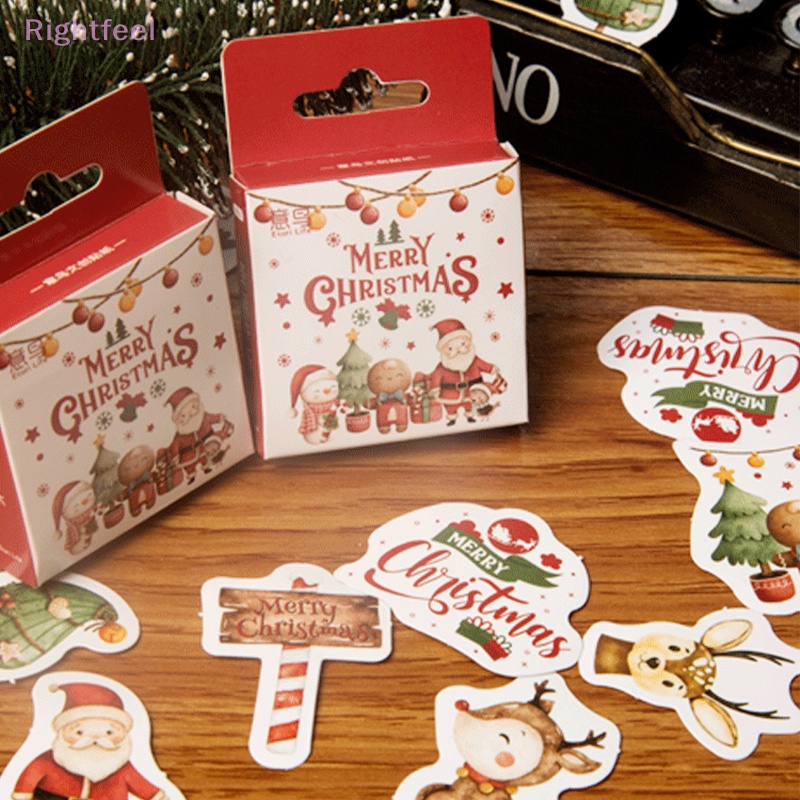 Set 46 Miếng Dán Trang Trí Giáng Sinh diy Mới