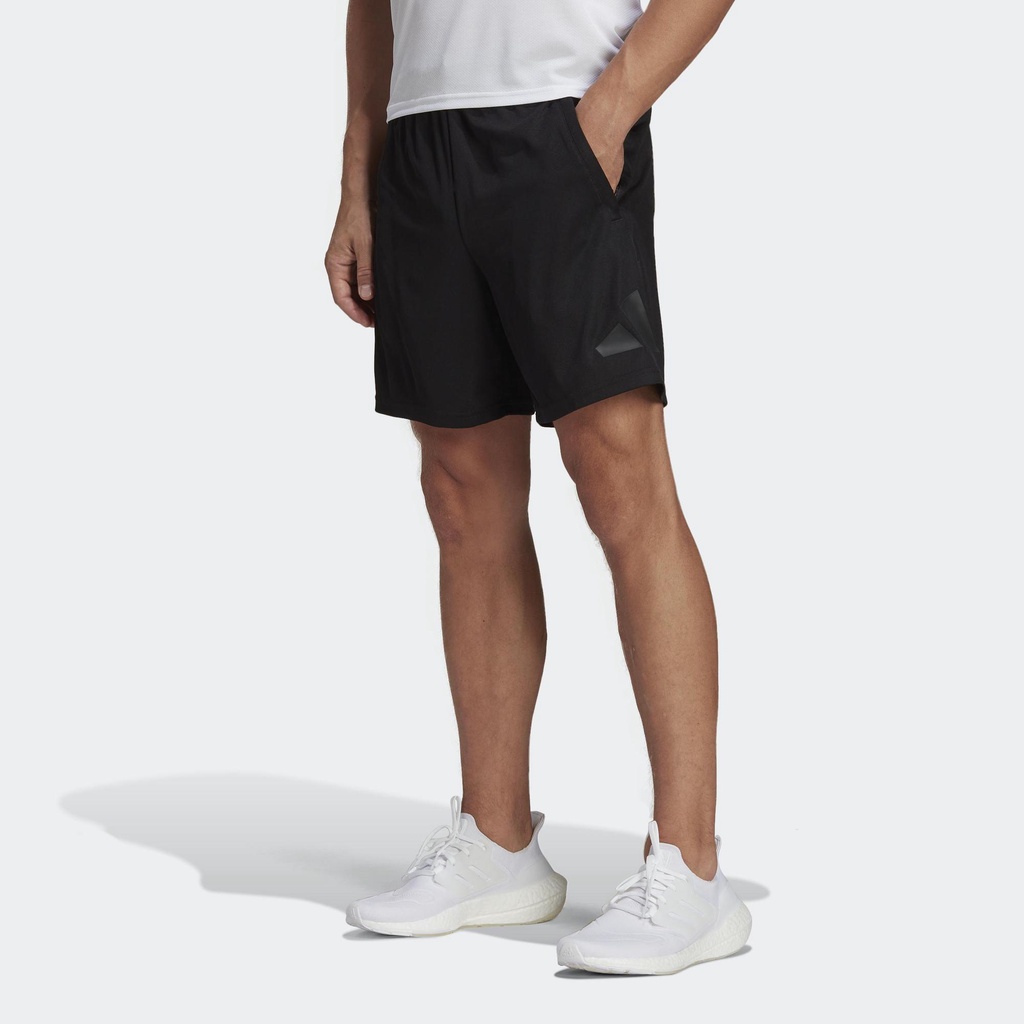 Adidas Tập luyện Quần Short Tập Luyện Logo Train Essentials Nam Đen IB8122