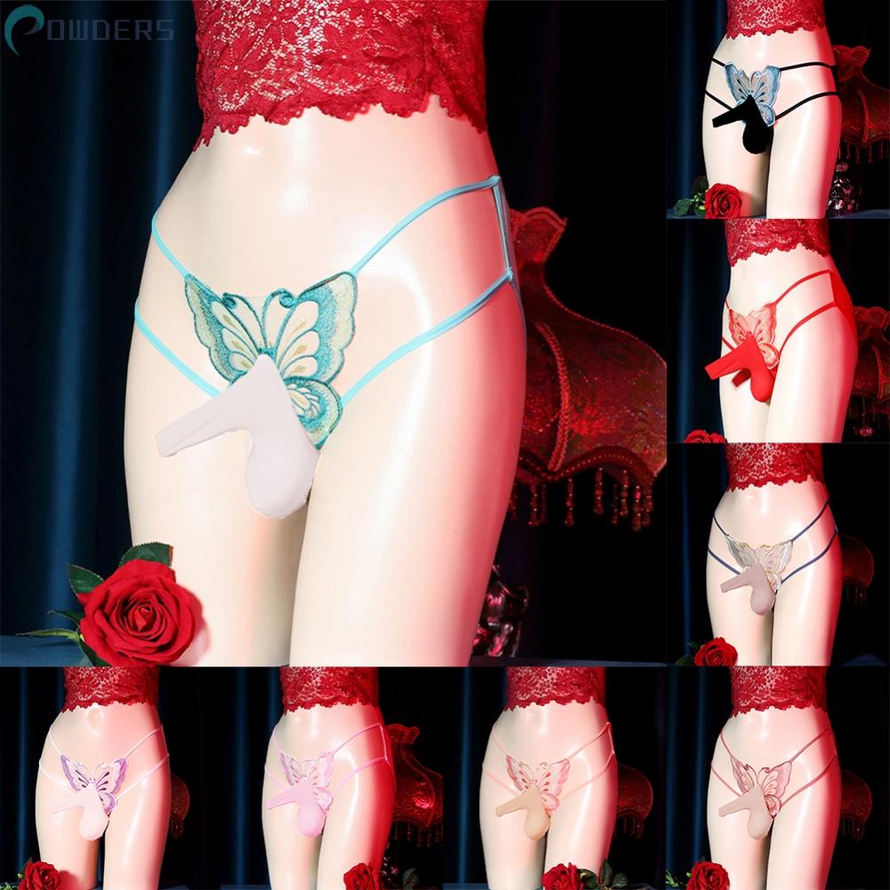 Briefs Sissy Thin Transparent Underwear Bugle Pouch G-String Hollow Out