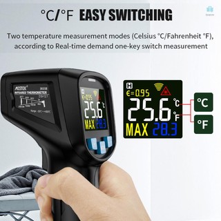 Handheld Digital Temperature Meter MESTEK Infrared Thermometer with LCD Display