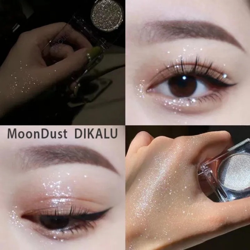 Phấn Mắt Trang Điểm Lâu Trôi Không Thấm Nước Lấp Lánh / Phấn Mắt acrylic Đơn Sắc / Bảng Phấn Mắt Kim Cương mini Trong Suốt Vỏ Sò Lấp Lánh Bắt Sáng