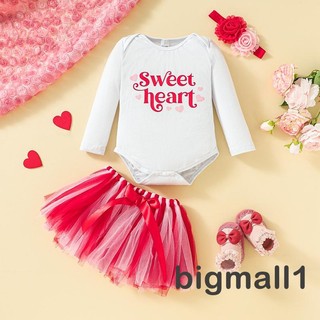 Topmall set áo liền quần + chân váy xòe + băng đô dễ thương cho bé gái 0-18 tháng tuổi