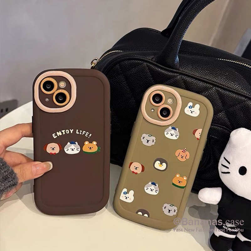 Ốp Điện Thoại Hình Gấu Dễ Thương + Dây Đeo Cho iphone 15 14 13 12 11 pro max x xr xs max 7 8 plus