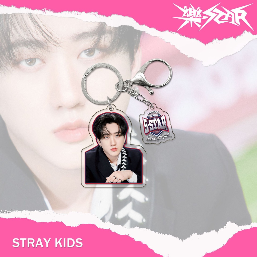 Album Mới Của Nhóm Nhạc kpop stray kids  Móc Khóa hwang hyun chen peripheral Bằng acrylic Quyến Rũ