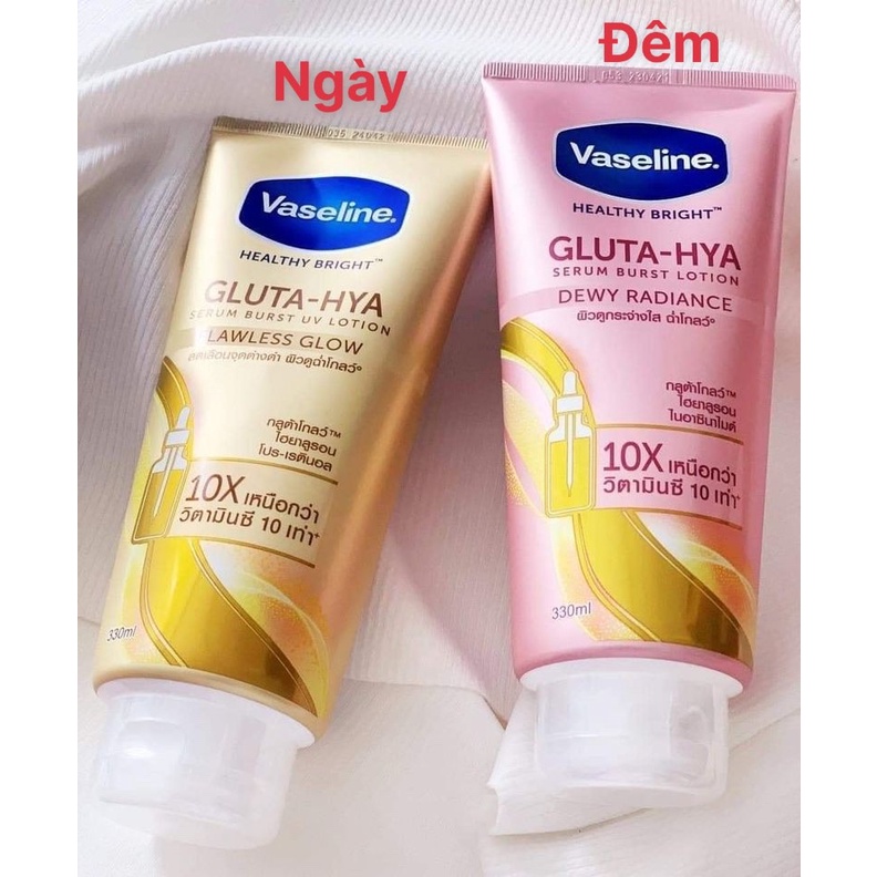 Sữa Dưỡng Thể Vaseline Healthy Bright Gluta HYA Serum 10X Thái Lan 300ml