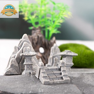 Mô Hình Tháp Đá mini Dùng Trang Trí Sân Vườn