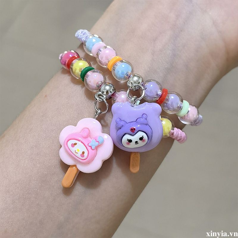 🌺🌺Vòng Tay Hoạt Hình Dễ Thương Có Thể Điều Chỉnh Trang Sức Cho Học Sinh / Cặp Đôi sanrio
