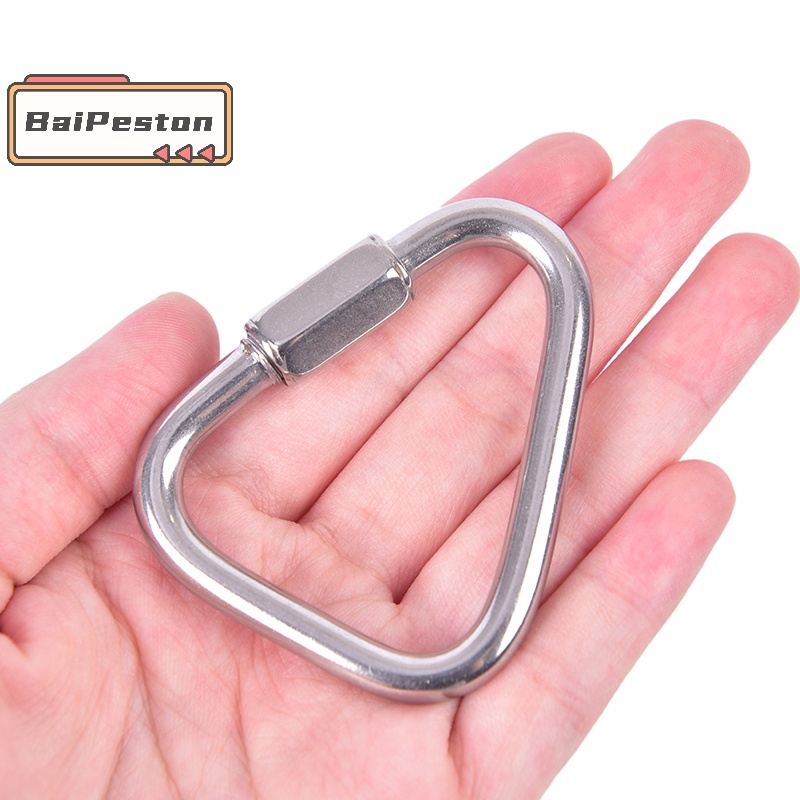 Móc Khóa Tam Giác Bằng Thép Không Gỉ Đa Năng