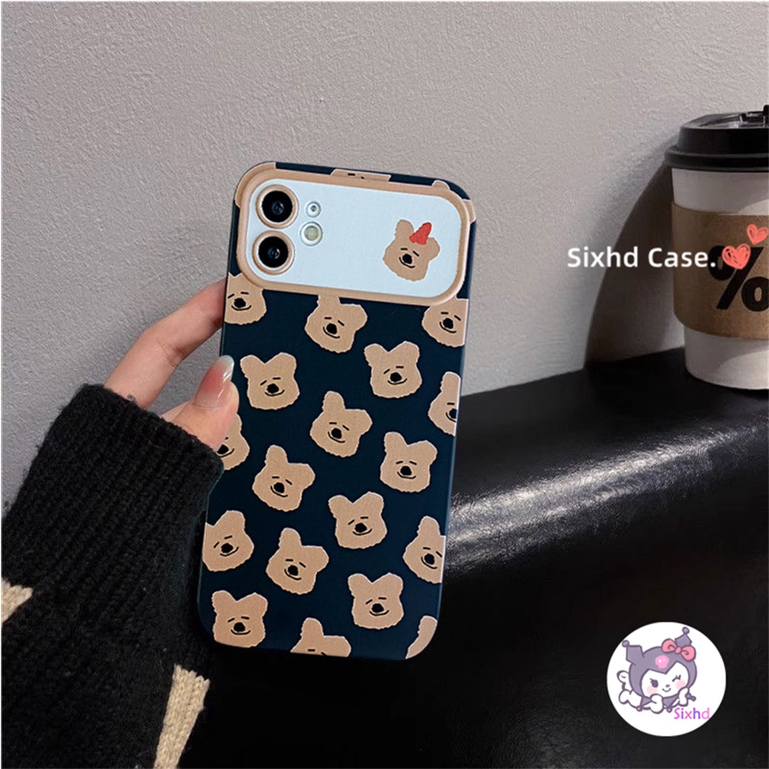 Ốp Lưng Vivo Y17 Y16 Y15 Y17s Y11 Y02 Y02s Y20 Y16 Y27 Y20i Y20s Y12S Y12A Y21s Y15A Y15S Y33s Y22 Y36 Y35 Y20G Y30G Y1S Sixhd Ốp Điện Thoại silicon Mềm Họa Tiết Đầu Gấu Cho