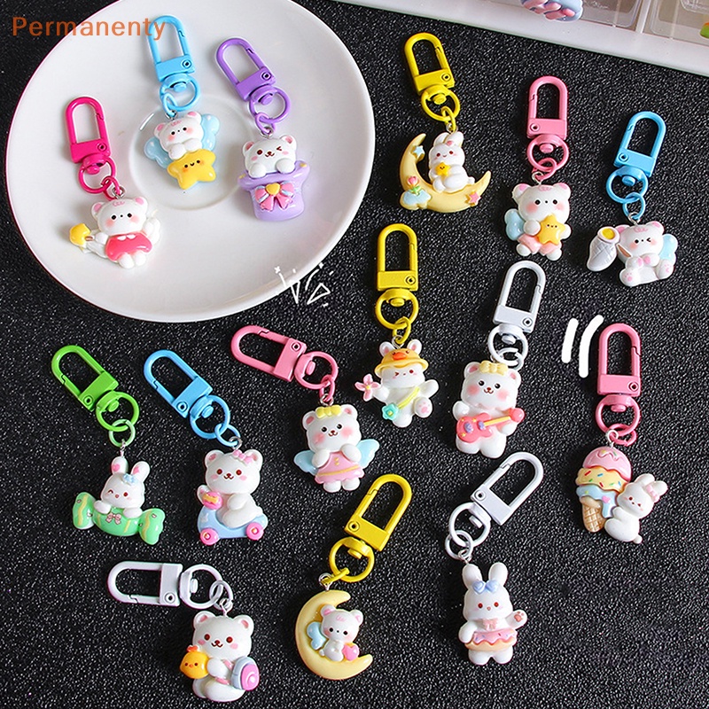 Móc Khóa mini Hình Thỏ / Gấu Dễ Thương Trang Trí Túi Xách / Móc Khóa Cho Nữ