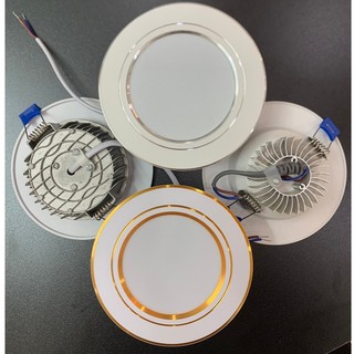Đèn âm trần 9w, 3 chế độ đế tản, đế đúc , đèn led âm trần, đèn mắt trâu trang trí