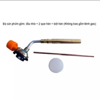 Đèn Khò Hàn ống đồng Kt-2104 + TẶNG kèm bột Hàn Que Hàn Cao Cấp - Đầu khò gas cầm tay Sử dụng bình gas mini