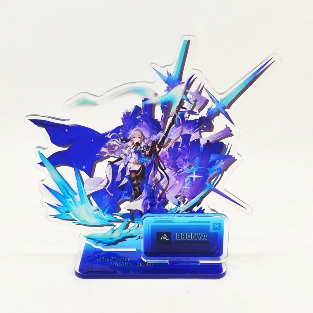 Mô hình Standee Anime Figure Honkai: Star Rail Sign Figures Bronya DanHeng JingYuan Cute phụ kiện trang trí dễ thương