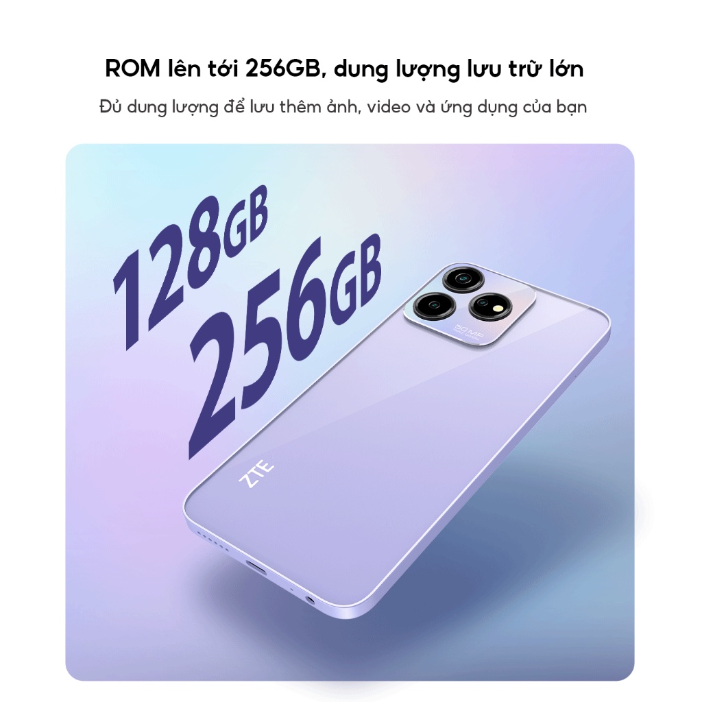 Điện Thoại ZTE Blade V50 Design | 16GB/128GB | 6.6'' Full HD+ | Octa Core 1.6GHZ | 5000mAh 22.5W  | Chính Hãng