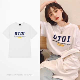 Áo thun nữ form rộng Guguno cotton cổ tròn in basic