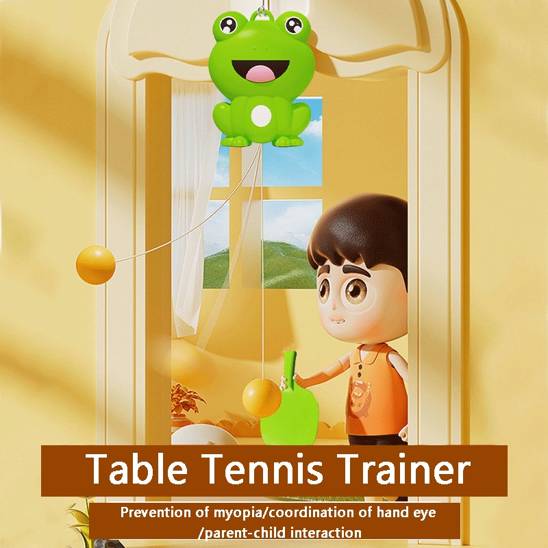 Beibeiyin Đồ Chơi Tập Bóng Bàn Tự Động Thu Gọn Cho Bé