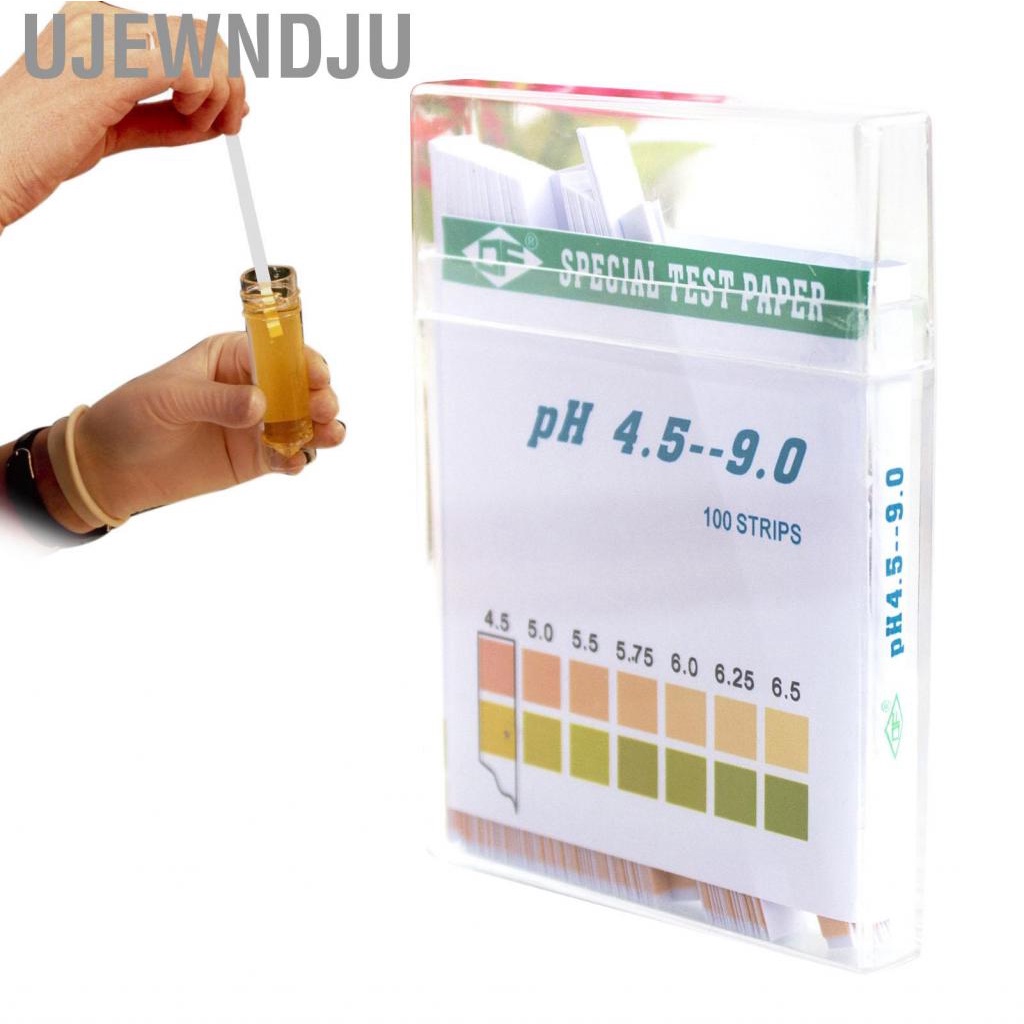 Ujewndju PH Paper  Test 100PCS Small 4.5‑9.0 Quick Testing for Soil Cosmetics