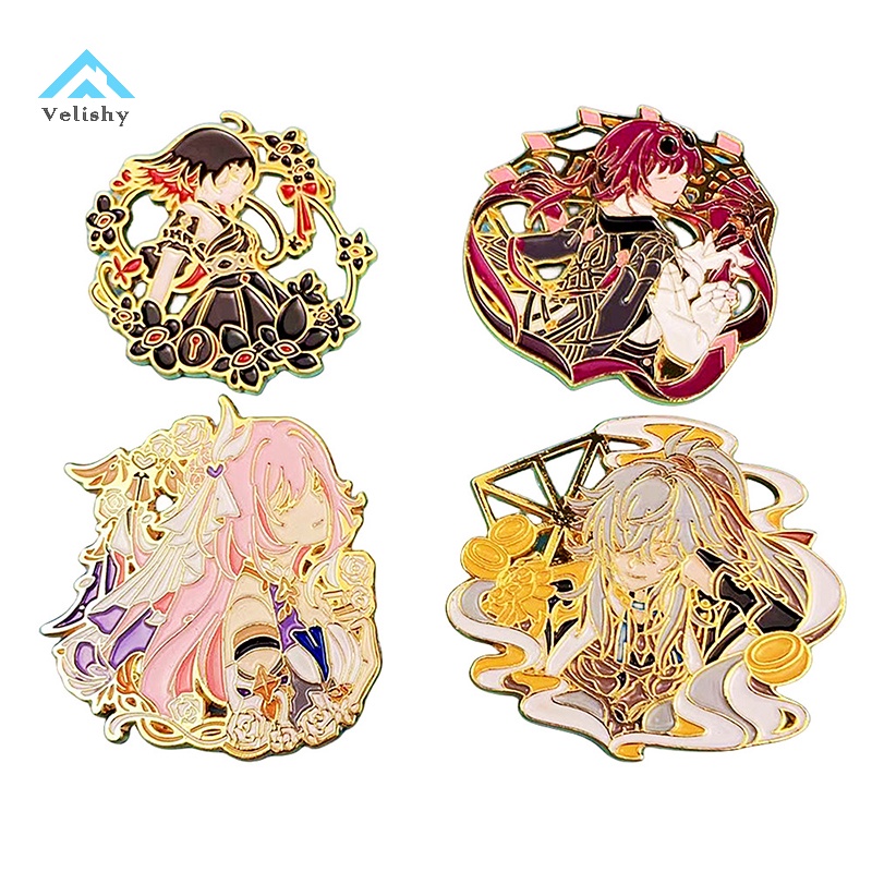 Ghim Cài Áo Kim Loại Hình honkai 3 elysia game honkai Tác Động Cho Ba Lô