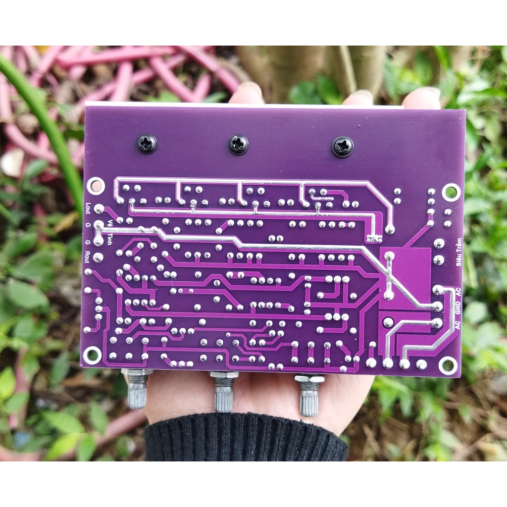 Mạch loa vi tính TDA2030A 2.1 BTL Bản Tím Xịn