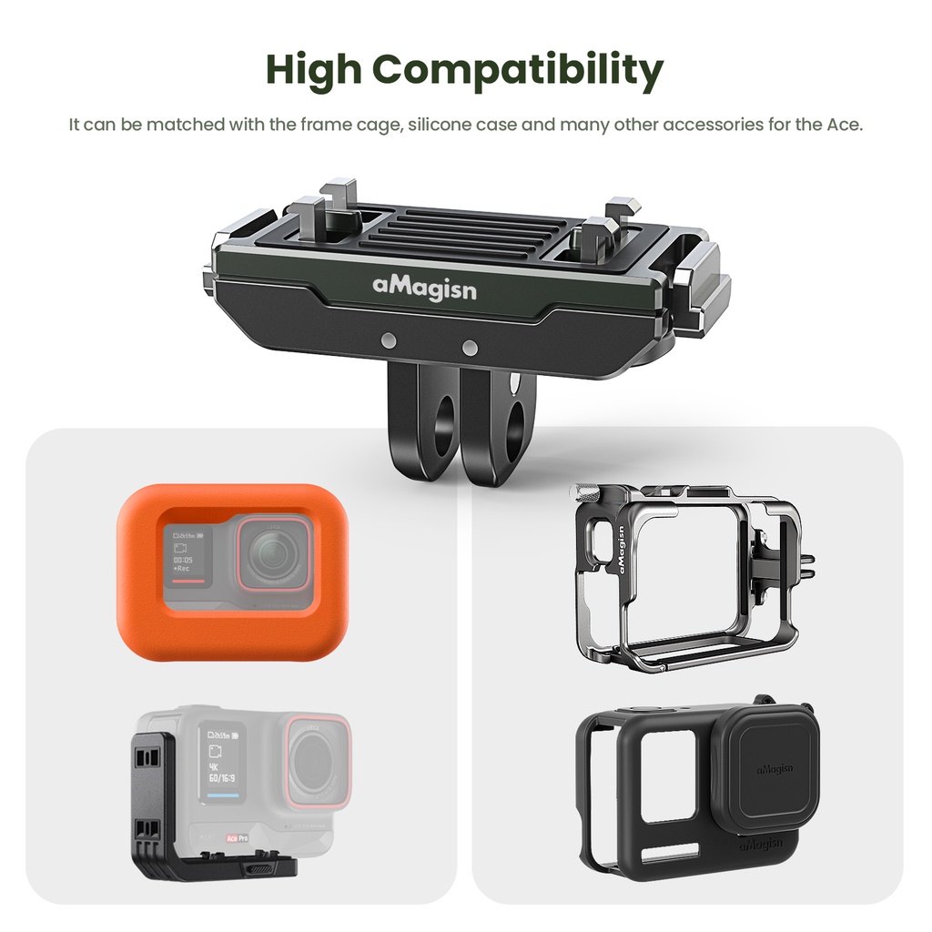 Đế Nam Châm Tháo Lắp Nhanh Cho camera Thể Thao insta360 ace pro / ace