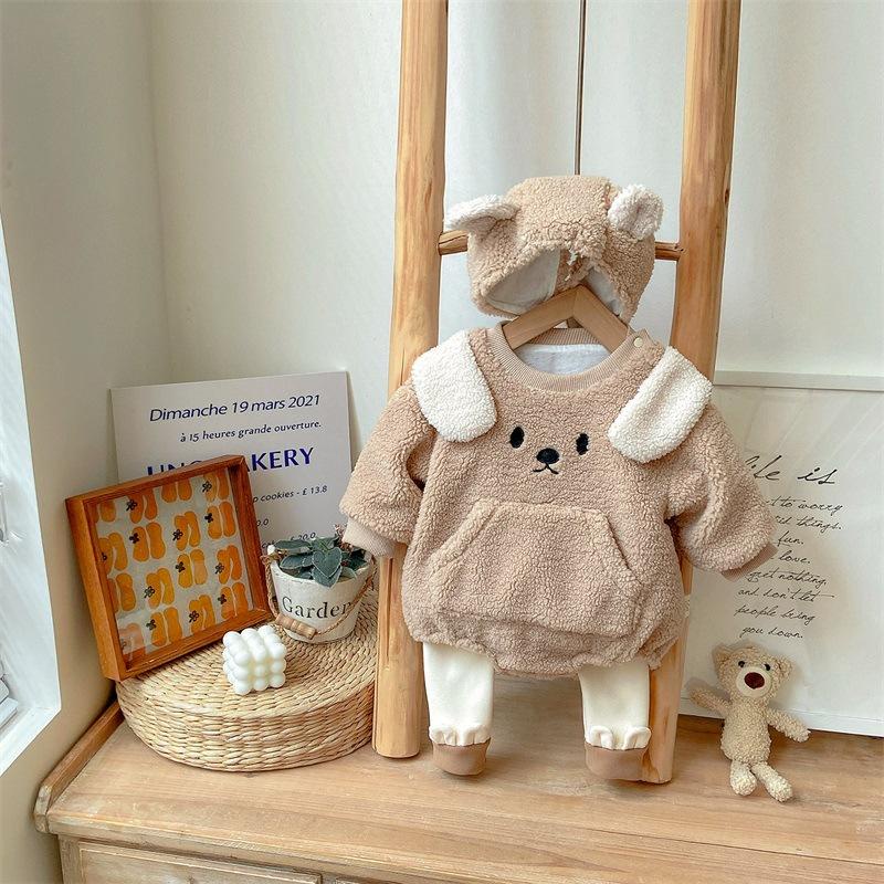 Quần áo trẻ em bộ body dài tay bodysuit áo liền quần bộ đồ liền thân Babyshop88 cho bé trai bé gái M8.12.23-1