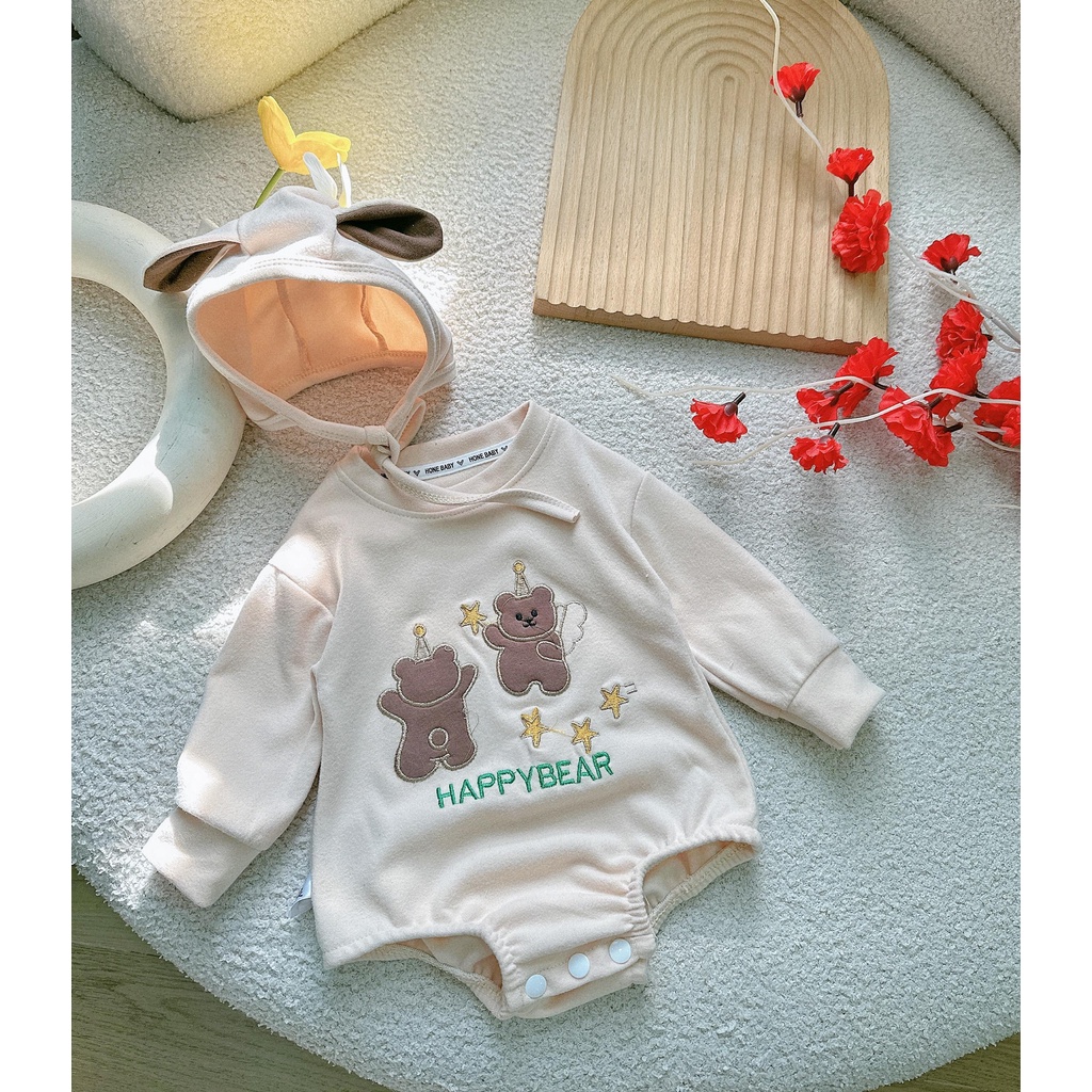 Bộ body dài tay bodysuit áo liền quần bộ đồ liền thân Babyshop88 cho bé trai bé gái M12.8.23-7