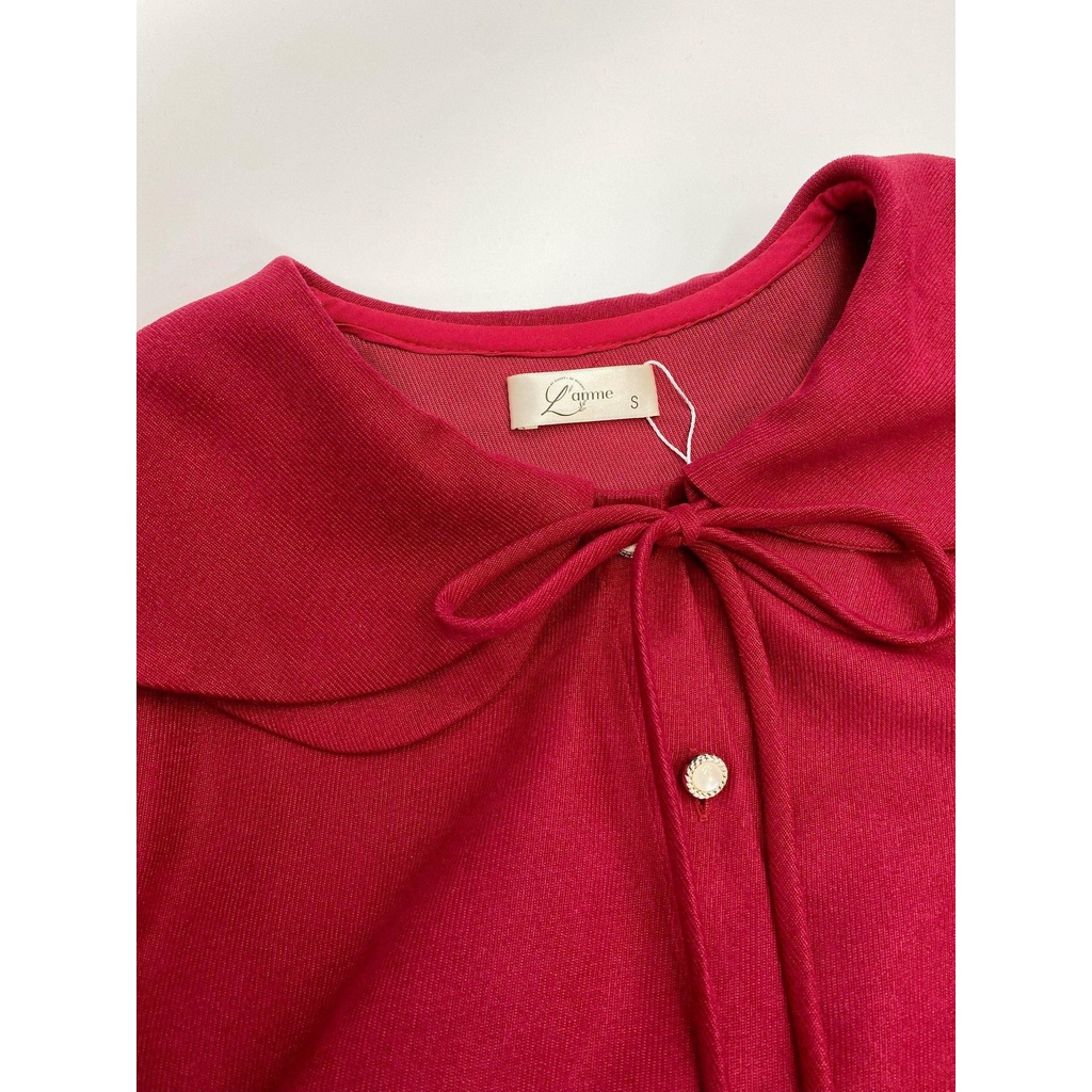 Váy bầu Maris dáng suông chất nhung mềm phù hợp thu đông BY L'AMME