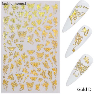 [fas] Sticker Dán Móng Tay Hình Bươm Bướm