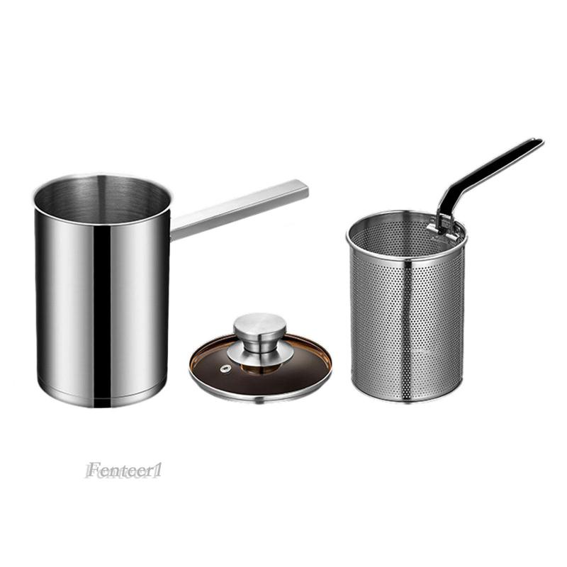 Chảo Chiên Sâu Kèm Rổ Lọc Tiện Dụng Cho Phòng Ăn / Cắm Trại