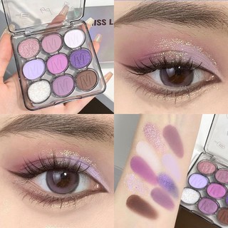 Miss lara bảng phấn mắt trang điểm lấp lánh nhung mịn ánh ngọc trai cho nữ