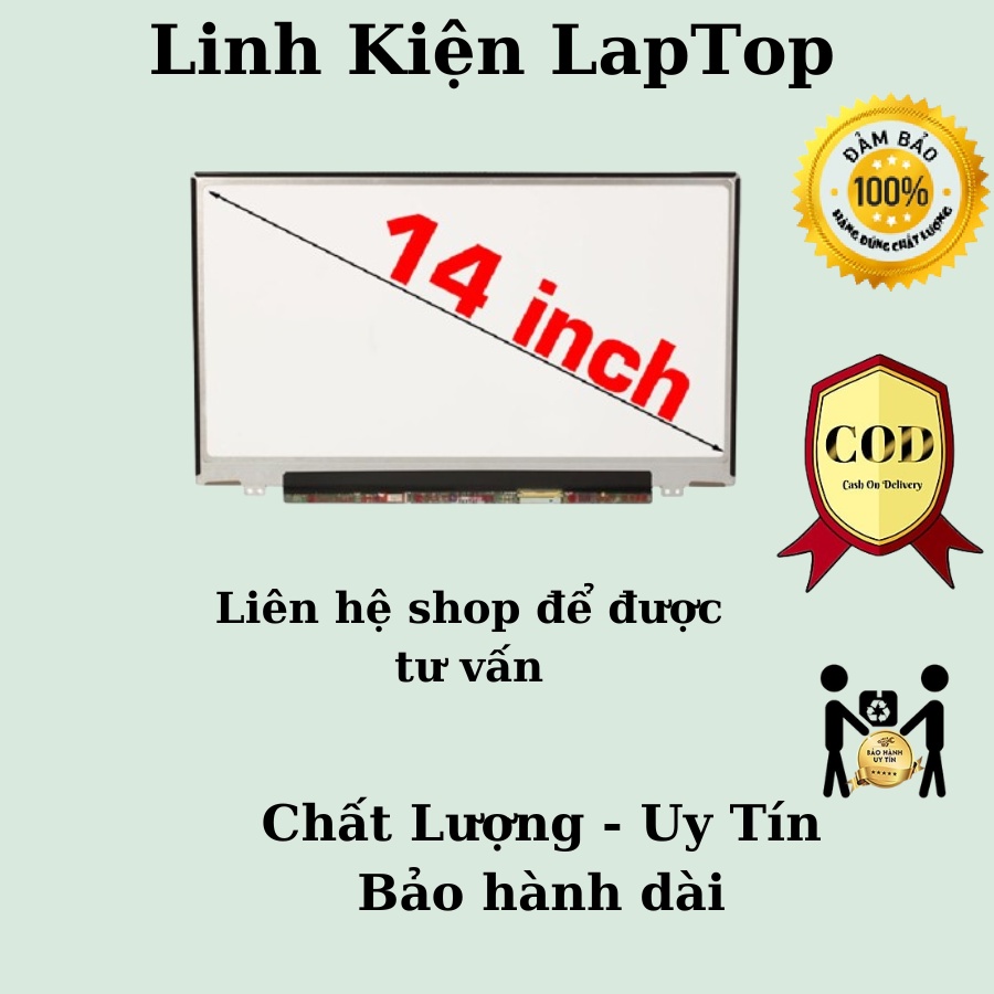 Màn Hình Laptop 14.0 SLIM 30 PIN FHD IPS Tràn Viền Thay Thế Cho Laptop Dell HP Lenovo Toshiba LG Asus Msi New 100% | BigBuy360 - bigbuy360.vn