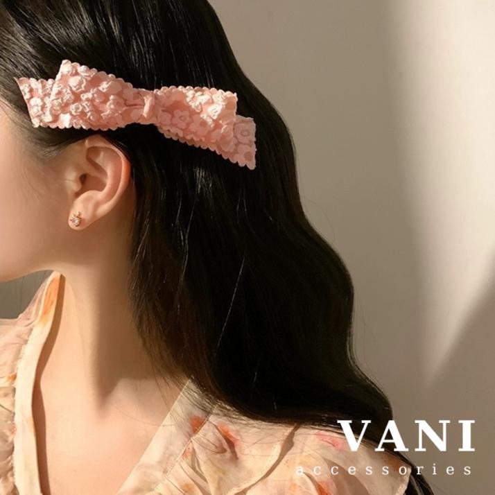 Kẹp Nơ Carson Kẹp Mỏ Vịt Họa Tiết Hoa - Vani Store - PKT00383