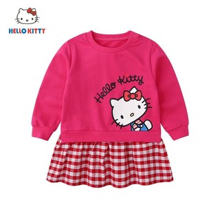 Đầm Hello Kitty Màu Đỏ Dễ Thương Cho Bé Gái