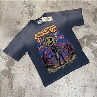 Bán chạy nhất ss9sa7n7 nam nữ áo thun cotton rock alien in áo sơ mi tay ngắn plus kích thước tee unisex