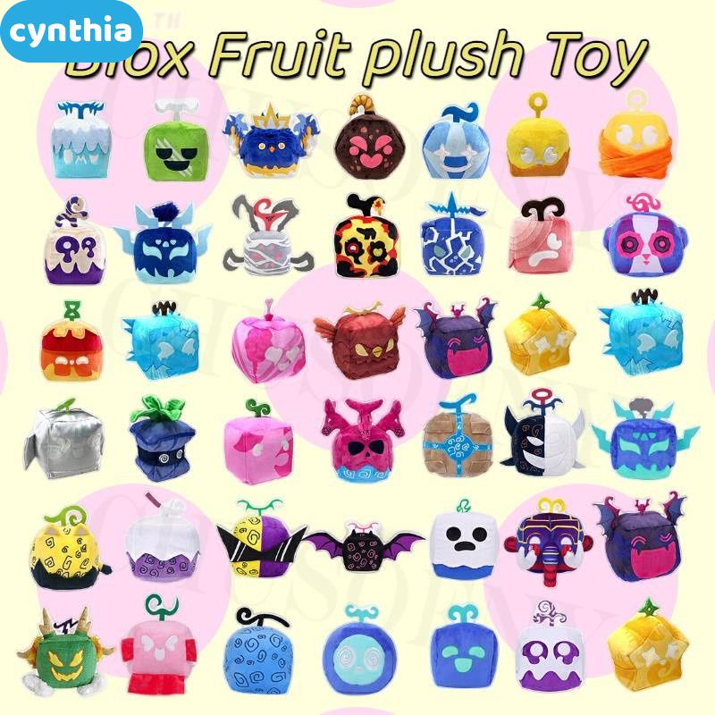 Blox Fruit Plush Toy Đồ chơi trái cây ác quỷ mới Blox Fruits Game Xung quanh Hộp búp bê sang trọng Doll Soft Dễ thương Blox Fruit Anime Game Plush Toy Blox Fruits Game Plush Toy cyn