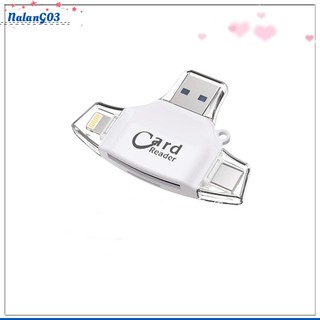 Đầu Đọc Thẻ Nhớ Micro Sd Otg Tf 4 Trong 1