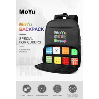 Moyu backpack bag black professional bag for magic puzzle cube 2x2 3x3x3 4x4 5x5 6x6 7x7 8x8 9x9 all layer toy sets