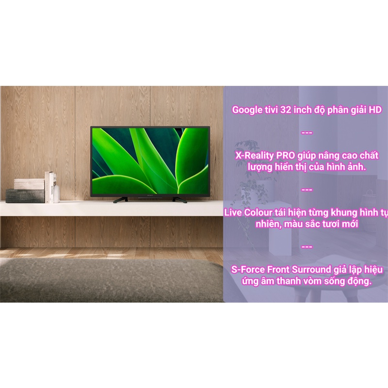 Google Tivi Sony 32 inch KD-32W830K ra mắt 2022 - Việt Nam 0867030901