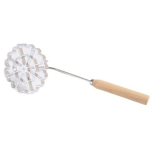 High Quality Cast Rosette Iron Mold Bunuelos Mold With Handle Timbale Pastry Tools Achappam Cookie Maker