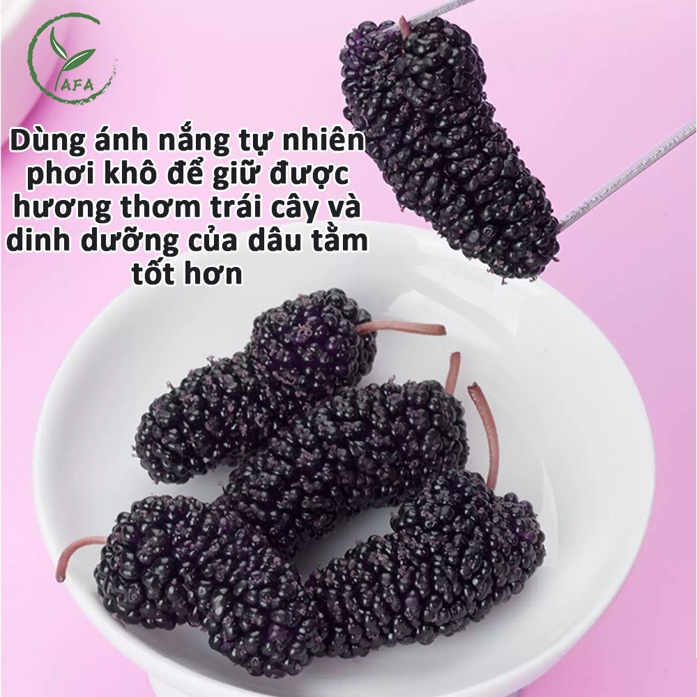 Dâu Tằm Sấy 125g đóng hộp Dâu Tằm Khô Cao cấp Giữ Dáng Đẹp Da Nuôi dưỡng gan bảo vệ thận Thảo Dược
