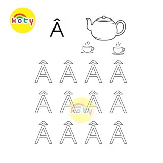  Bộ 29 Tranh Tô Màu Bảng Chữ Cái In Hoa Tiếng Việt Tiểu Học - Cho Bé Chơi Mà Học Bảng Chữ Cái Tiếng Việt Hiệu Quả TV06 