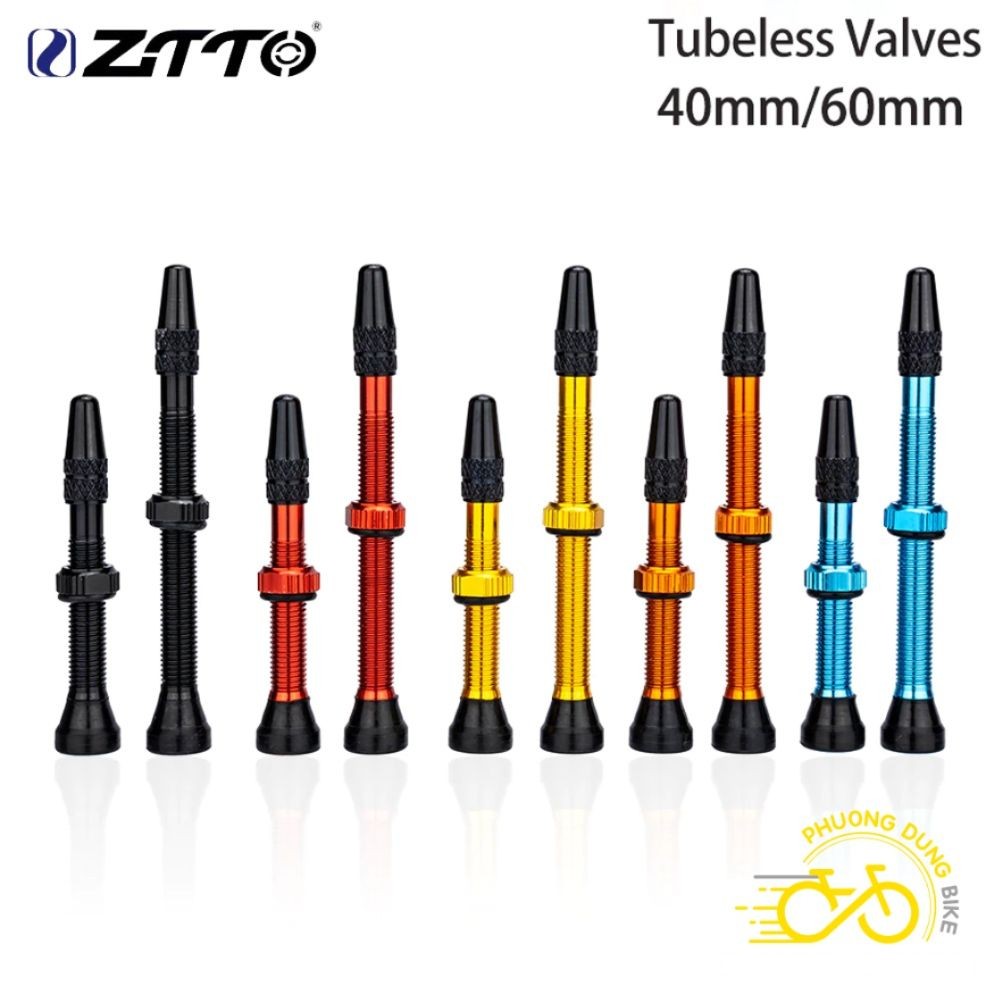 Đầu van ruồi cho vành niềng Tubeless xe đạp 40mm / 60mm ZiTTO