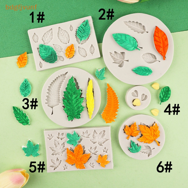 Khuôn Silicon Làm Bánh Kẹo Hình Chiếc Lá diy vn