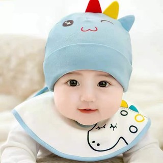  Mũ Khủng Long Vải cotton Thuần Khiết Phong Cách Mới 2023 Dành Cho Bé Trai Và Bé Gái 0-12 Tháng Tuổi 